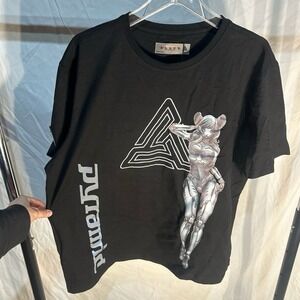 NWT Black Pyramid Cyborg Mouse 3MM Reflective Logo Short Sleeve Tee 2XL